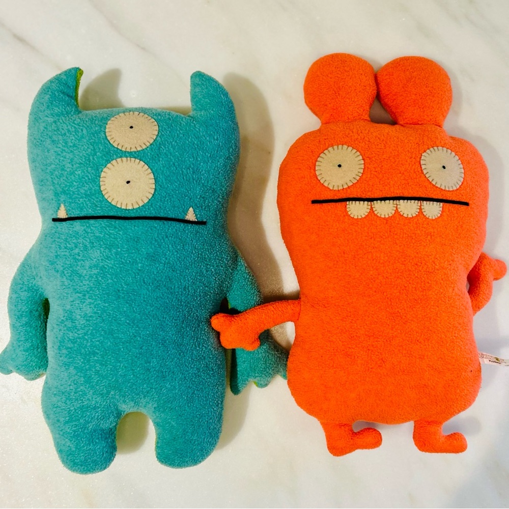 Ugly Doll Plushy 14” Set of Two: Bop N’ Beep and Plunko 2008